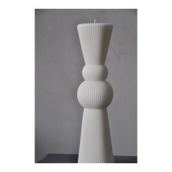 Ripple shaped candle