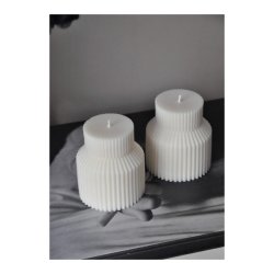 Ripple cone candle - small