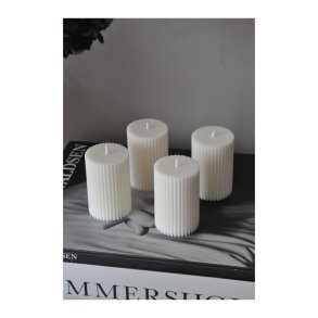 Smooth ripple candle