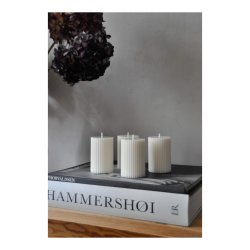 Smooth ripple candle