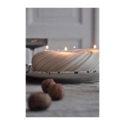 Swirl candle - krans